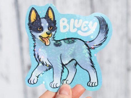 Bluey Holographic Sticker Cheap