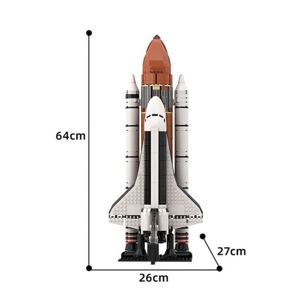 MOC  Compatible  MOC Space Shuttle Series Spaceship Launch Platform Launch Center Rocket Vehicle Building Block Model DIY toys For Discount