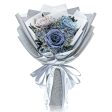 Preserved Flower Bouquet - Morandi Grey Roses Supply