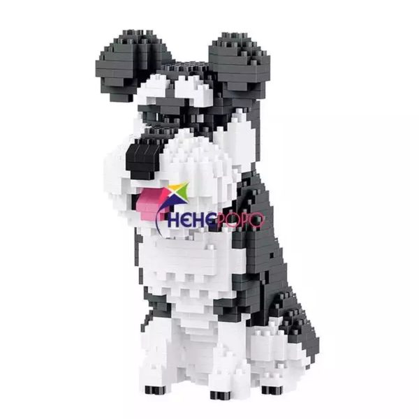 MOC  Compatible  2000+pcs 16013 Mike Dog Building Blocks Diamond Micro Small Bricks Spelling Toy Pet Dog Block Model toys For Cheap