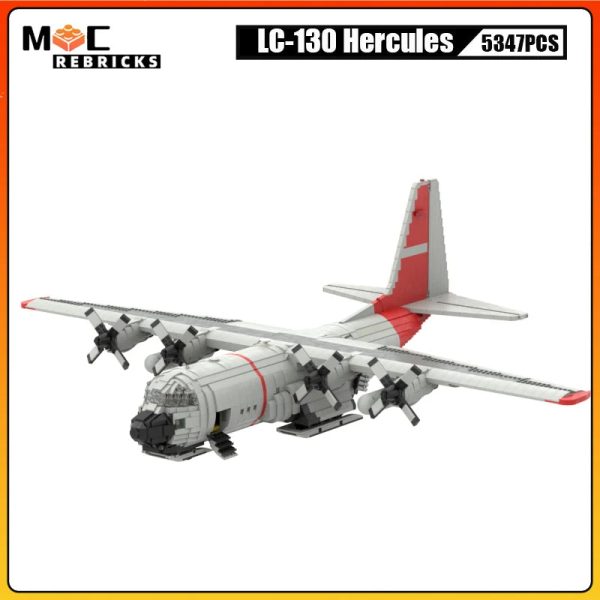 MOC NON  MOC Military US Air Foe Variant LC-130 Heules Transport Airaft MOC Building Blocks Large Airplane Model Bricks Toys Kid Online Hot Sale