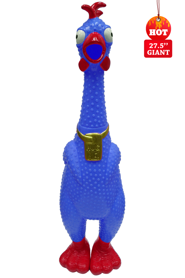 Giant Hug Me Chicken Blue - Over 2 Feet tall, Screams for up to 45 seconds! (Blue) Online Sale