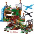 MOC NON  The Farm Cottage Building Blocks Mountain Cave My Worlds Village Warhorse City Tree House With Elevator Bricks Toys For Discount