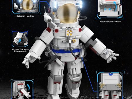 MOC NON  2024 NEW MOC Space Astronauts Building Blocks Set Machinery Spaceman Exploring Adventure Model Idea Bricks on Sale