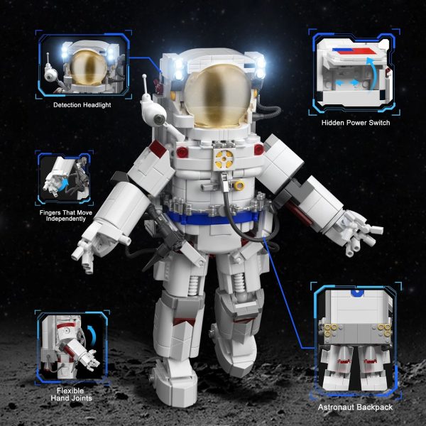 MOC NON  2024 NEW MOC Space Astronauts Building Blocks Set Machinery Spaceman Exploring Adventure Model Idea Bricks on Sale