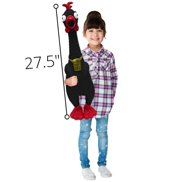 GIANT over 2 Feet tall Screaming Rubber Chicken - 45 Seconds Scream - Fast Free Shipping Online Sale