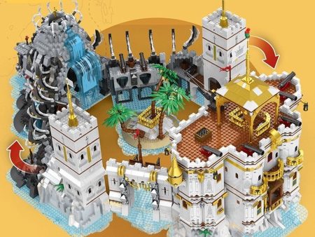 MOC NON  New Moc Idea Pirate Series Building Blocks The Royal Bay Construction Blocks Castle Bricks Assembling DIY toys   Set For Sale