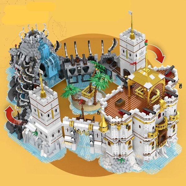 MOC NON  New Moc Idea Pirate Series Building Blocks The Royal Bay Construction Blocks Castle Bricks Assembling DIY toys   Set For Sale