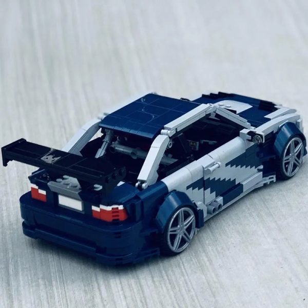 MOC NON  New E46 M3 GTR Need for Speed MOST WANTED Supear Racers Vehicles MOC-140344 Building Blocks Bricks Toy Kids Boy Hot on Sale