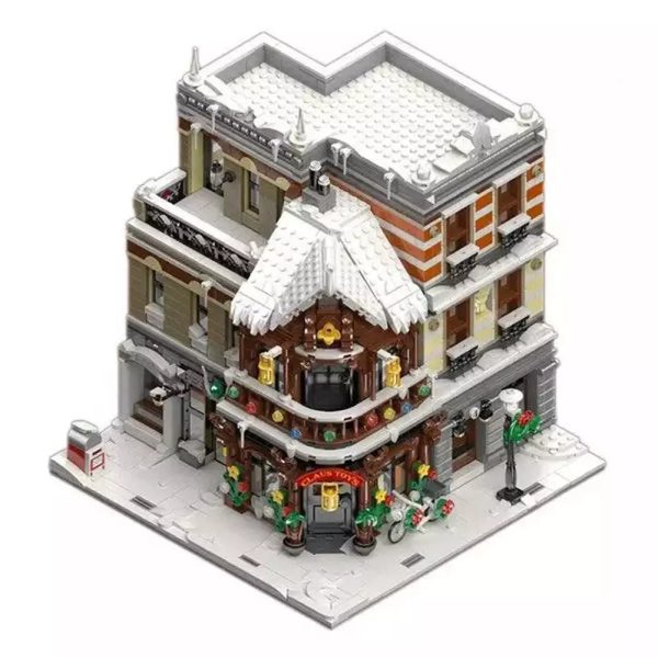 MOC  Compatible  2022 New Claus Toys 89143 2955PCS Street View Winter Village House City Building Blocks Bricks MOC Chlidren   Toys Sale