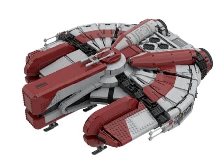 MOC NON  MOC Ebon Model Hawk  Robot Transport 30979 Battleshipss Bricks Kid MOC Starship Vehicle Brick Build Eagle Battle Star MK1 Wars Hot on Sale