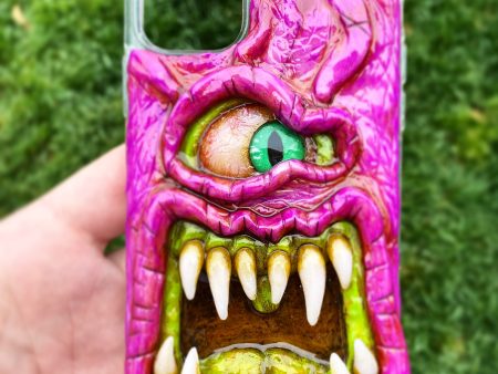 Fuchsia Monster Phone Case Cheap