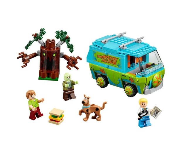 MOC NON  New 10432 &amp 10430 Scooby Mystery Machine Bus City Building Block Bricks Toys Joint  Child  Toys 10429 10428 Sale