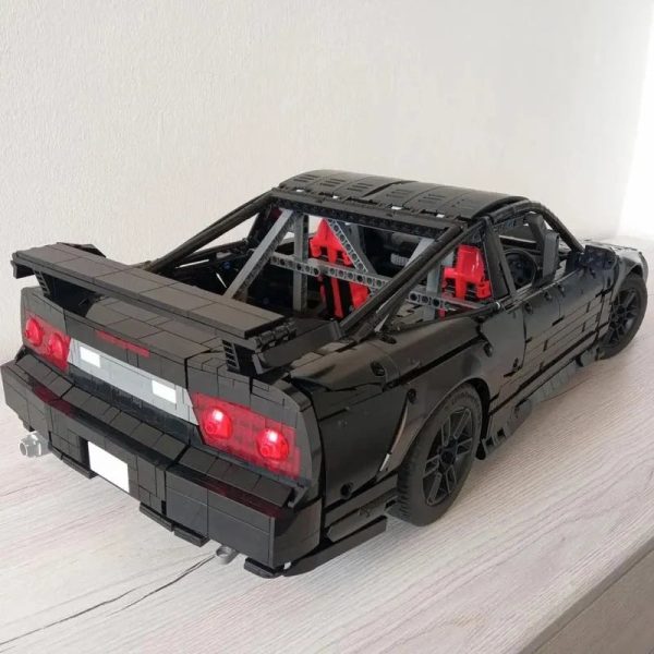 MOC NON  Scale 180SX   240SX Type X Supear Racing Car Vehicle Sport MOC-104190 Model Buiding Block Bricks Toys Kids   Boy Online Sale