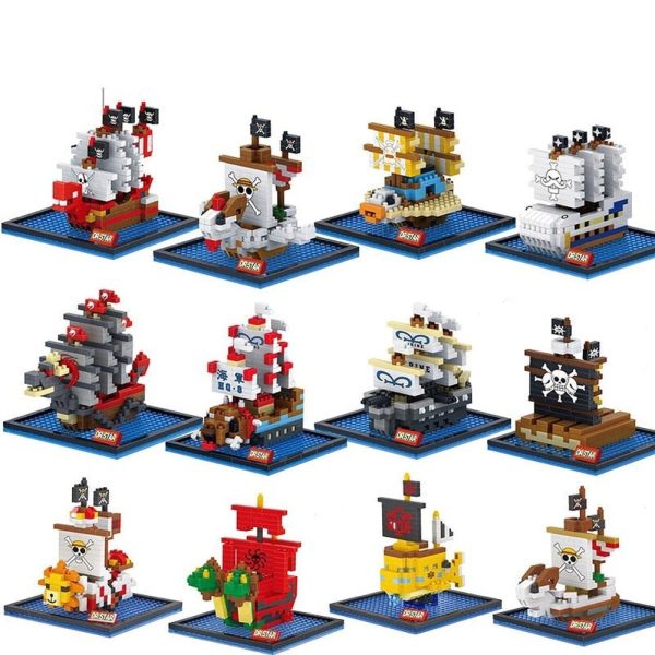 MOC NON  One Piece Pirate Ship Series Building Blocks Bricks Anime Figure Mini Action Figures Education Game Toys Kids Online