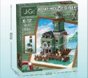 MOC NON  YOOGE Ug30103 Fisherman Series Dock Restaurant Ideas Street View 30102 Captain Dock Assembled Building Block Toys Supply