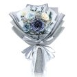 Preserved Flower Bouquet - Morandi Grey Roses Supply