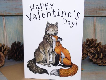 Wolf & Fox Valentine s Card Cheap