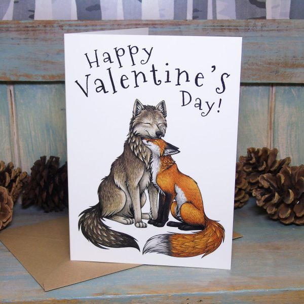 Wolf & Fox Valentine s Card Cheap