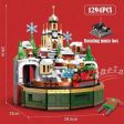 MOC  Compatible  1455 Pcs City Christmas House House Building Blocks Friends Music Box Castle Train Santa Claus Tree Bricks toys Kids For Cheap