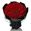 The Eternal Love Fresh Flower Bouquet - Classic Red Roses on Sale