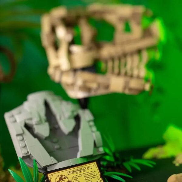 MOC NON  2024 Fit 76964 Model Dinosaur Fossils T.rex Skull Building Blocks Bricks Assembled Bricks Educational Bricks Sale