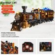 MOC NON  Steampunk Ore Train LED Light Building Blocks, Building Bricks Set -1056 Pieces for Adults and Teens Hot on Sale