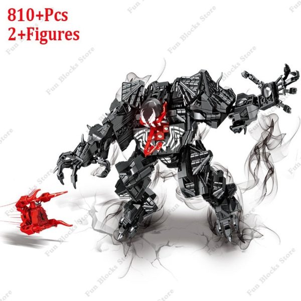 MOC NON  Super Hero Superhero Movie Carnage Battle Venom VS Spiderman Model Building Blocks Bricks Sets Figures Kids toys Online