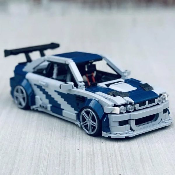 MOC NON  New E46 M3 GTR Need for Speed MOST WANTED Supear Racers Vehicles MOC-140344 Building Blocks Bricks Toy Kids Boy Hot on Sale