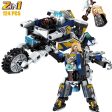 MOC  Compatible  2 IN 1 Super Hero Movie Avengers Clan Transforming Mecha Motoycle Model Building Blocks Bricks Sets Classic Dolls Kids Toys Gits For Discount