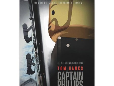 MOC  Compatible  Captain Phillips  Movie Wall Art Canvas Art With Backing. Supply