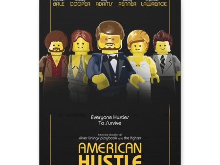 MOC  Compatible  American Hustle  Movie Wall Art Canvas Art With Backing. Hot on Sale