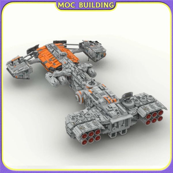 MOC NON  MOC Famous Movie Series Scene Bunker Buster Building Blocks Fighter Spaceship Model DIY MOC Assembled Bricks Kids Toys Online Hot Sale