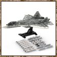 MOC NON  WW II Soldier Weapons Russia Air Foe Sukhoi SU-57 Felon Fighter MOC Building Block DIY Model Bricks Toys Kid For Sale