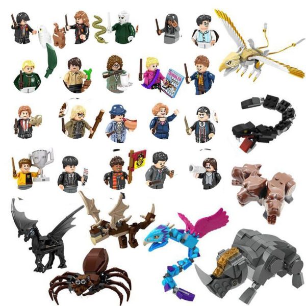 MOC NON  Harry Mini Doll Action Figure Building Block Brick Toy for  Kid  for Boy Girl Assembly Construction Miniature Model For Sale