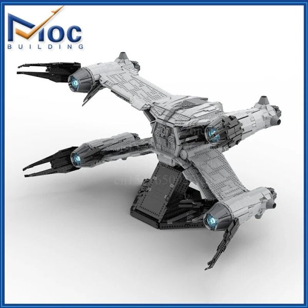 MOC NON  MOC MOC Building Block SA-23E Aurora Starfury Science Fiction Airaft Technology Bricks DIY Assembled Model Toy Holiday Online Sale