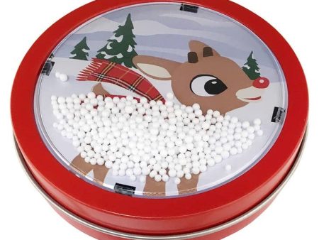 Rudolph Snowglobe Candy Tin Discount