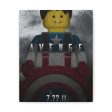 MOC  Compatible  Captain America  Movie Wall Art Canvas Art With Backing. on Sale