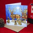 Jackalope Sleigh Christmas Card Fashion