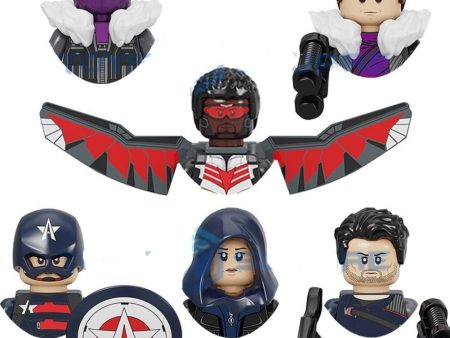 MOC  Compatible  The Falcon Winter Soldier Baron Zemo U.S.Agent Model Building Blocks MOC Bricks Set  toys Kids Cheap