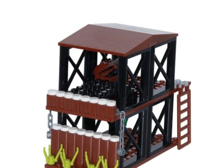 MOC NON  Soldier MOC Army Guard House Sentry Post Walking Dead Wire Zombies City SWAT Building Blocks Figures Bricks toys For Sale