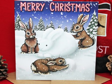 Snowbun Christmas Card For Cheap