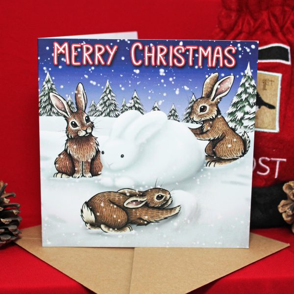 Snowbun Christmas Card For Cheap