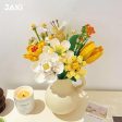 MOC NON  New Romantic Creative Flowers Bouquet Building Blocks MOC Home Decoration Flower Rose Bricks DIY toys Girls Discount