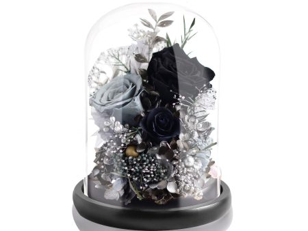 Preserved Rose Magical Bell Jar - Black   Livid Discount