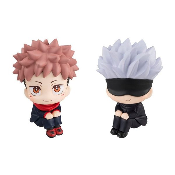 MOC  Compatible  Anime Jujutsu Kaisen Figurine Cute Gojo Satoru Itadori Yuji Look Up PVC Anime Action Figure on Sale