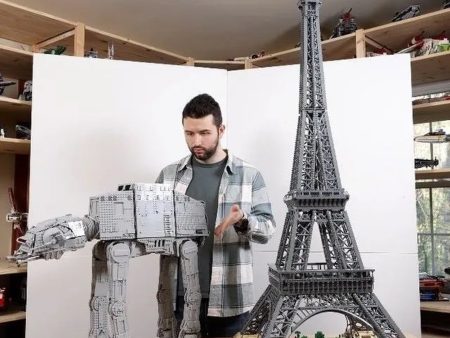 MOC NON  NEW PARIS The Eiffel Tower World   AT-AT   Falcon    Titanic famous ahitecture 10001pcs Building Blocks Bricks Compatible 10307 75313 Sale