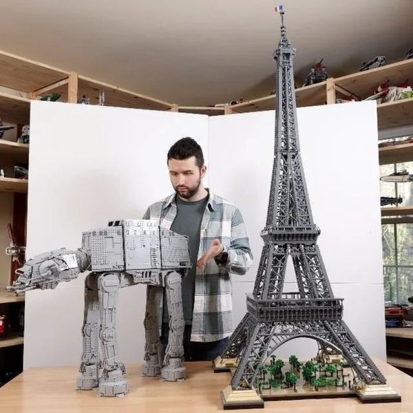 MOC NON  NEW PARIS The Eiffel Tower World   AT-AT   Falcon    Titanic famous ahitecture 10001pcs Building Blocks Bricks Compatible 10307 75313 Sale