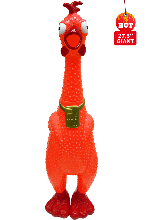 Giant Hug Me Chicken Red - Over 2 Feet tall, Screams for up to 45 seconds! (Red) on Sale