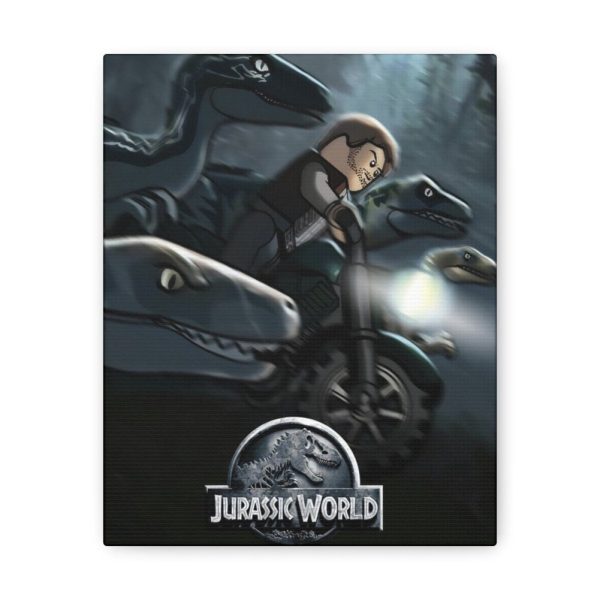 MOC  Compatible  Jurassic World  Movie Wall Art Canvas Art With Backing. Online Sale